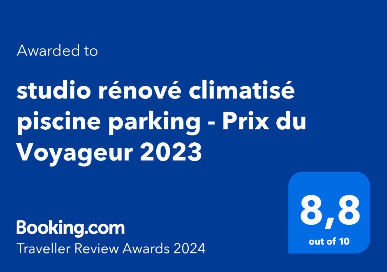 Studio Climatise Piscine Parking - Prix Du Voyageur 2023 Et 2024 ! Merci Cogolin Eksteriør bilde