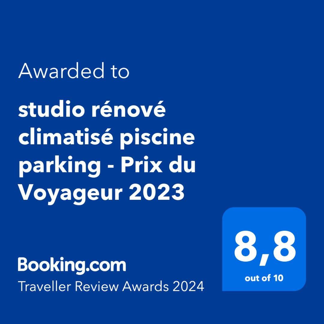 Studio Climatise Piscine Parking - Prix Du Voyageur 2023 Et 2024 ! Merci Cogolin Eksteriør bilde